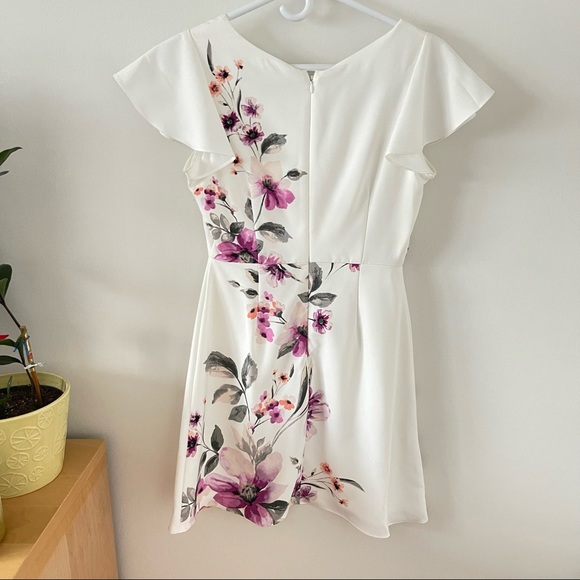 NWT WHITE HOUSE BLACK MARKET Floral A-Line Dress - Picture 4 of 6